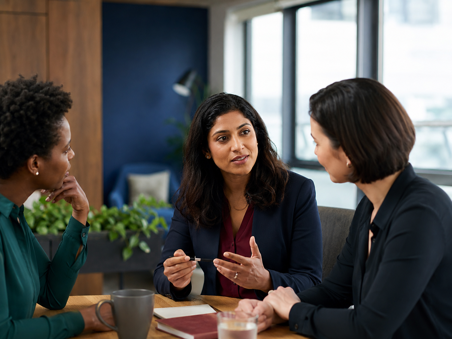 People practitioners discussing workplace research